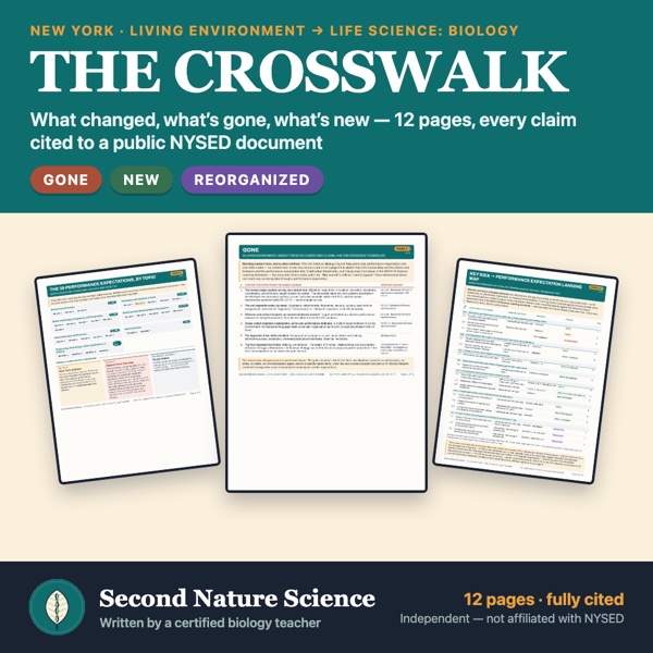 Cover: Living Environment to Life Science Biology crosswalk